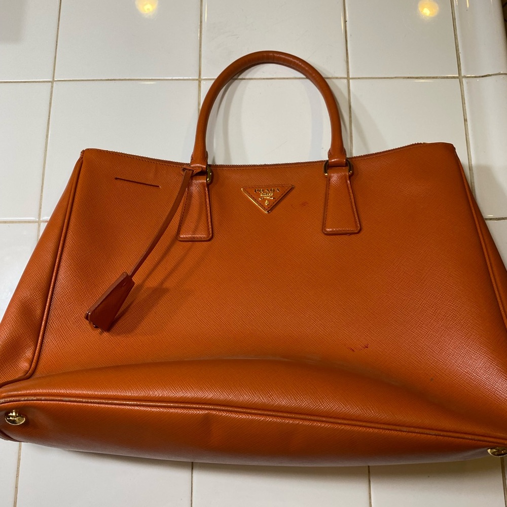 orange prada bag